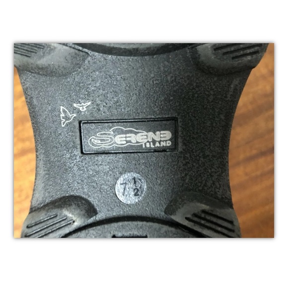 Serene Island, women, boots, casual, outdoor, faux leather, black, size 7.5.: - Picture 10 of 11